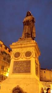 Giordano Bruno is not amused by your antics.